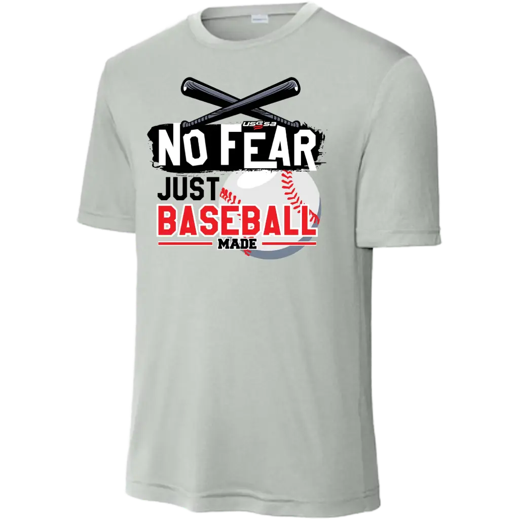 No Fear, Just Baseball Crew Neck (Blue, Youth X-Small)