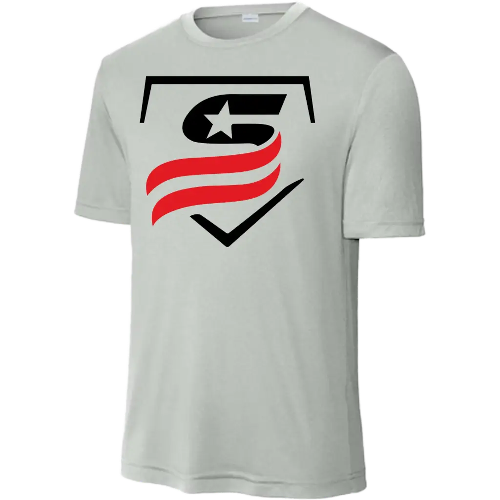 USSSA Black & Red Iconic Crew Neck (Blue, Youth X-Small)